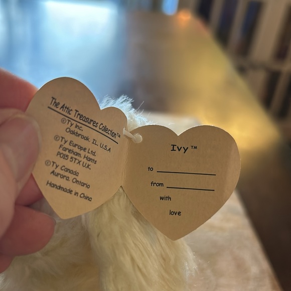 Ty Collectible Retired 1993 Vintage IVY Handmade Hare Just Adorable π₯° Rabbit - Picture 6 of 13